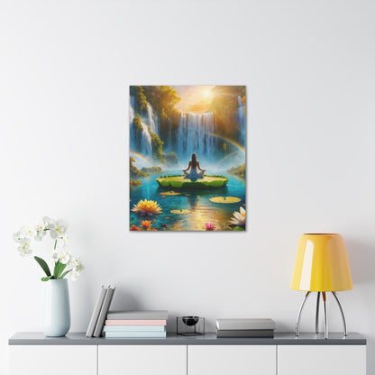 Blissful Lotus Art Canvas Ed. 18