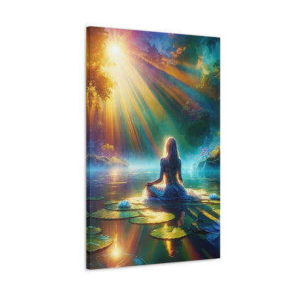 Blissful Lotus Art Canvas Ed. 6