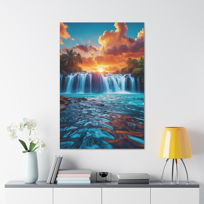 Majestic Waterfalls Art Canvas Ed. 43