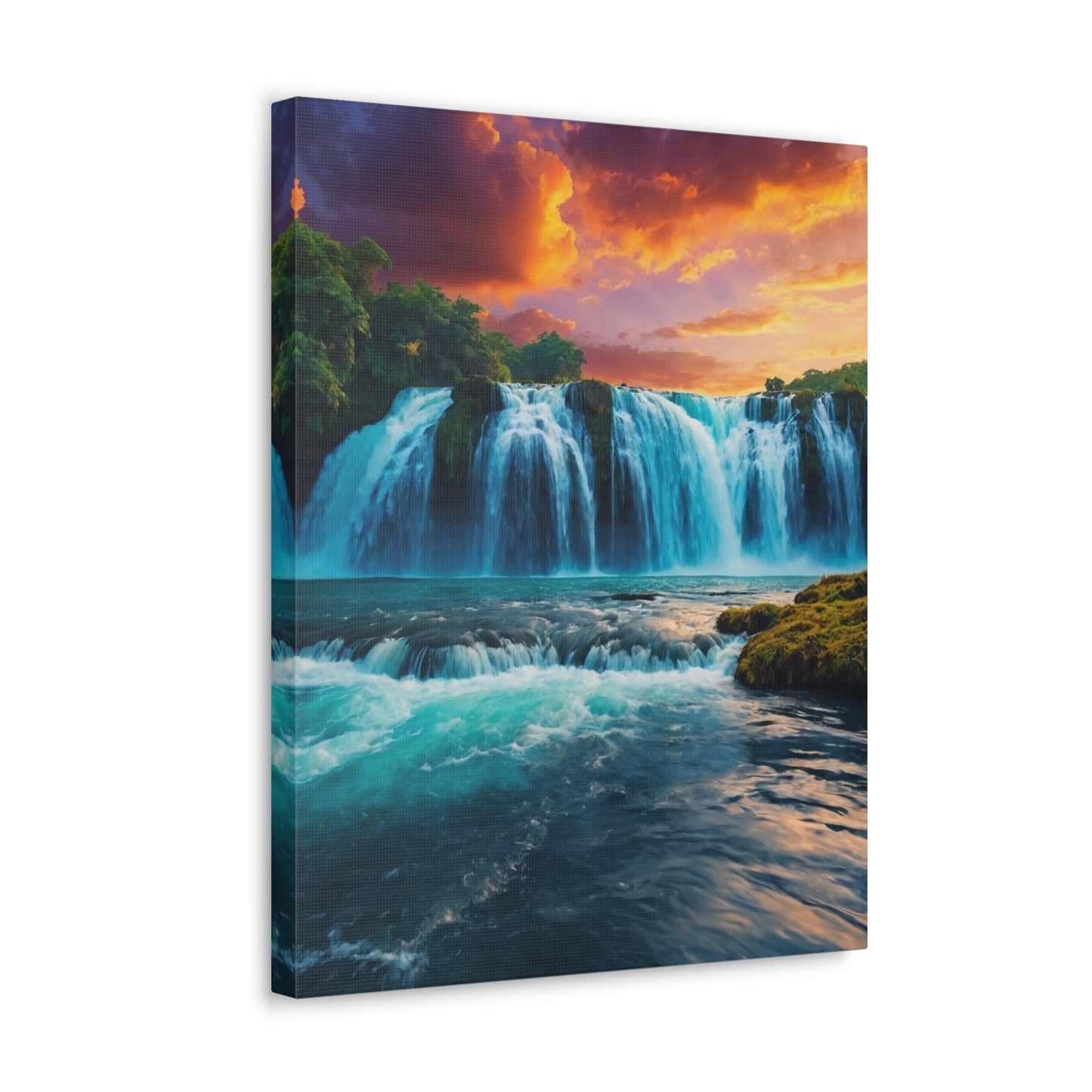 Majestic Waterfalls Art Canvas Ed. 46