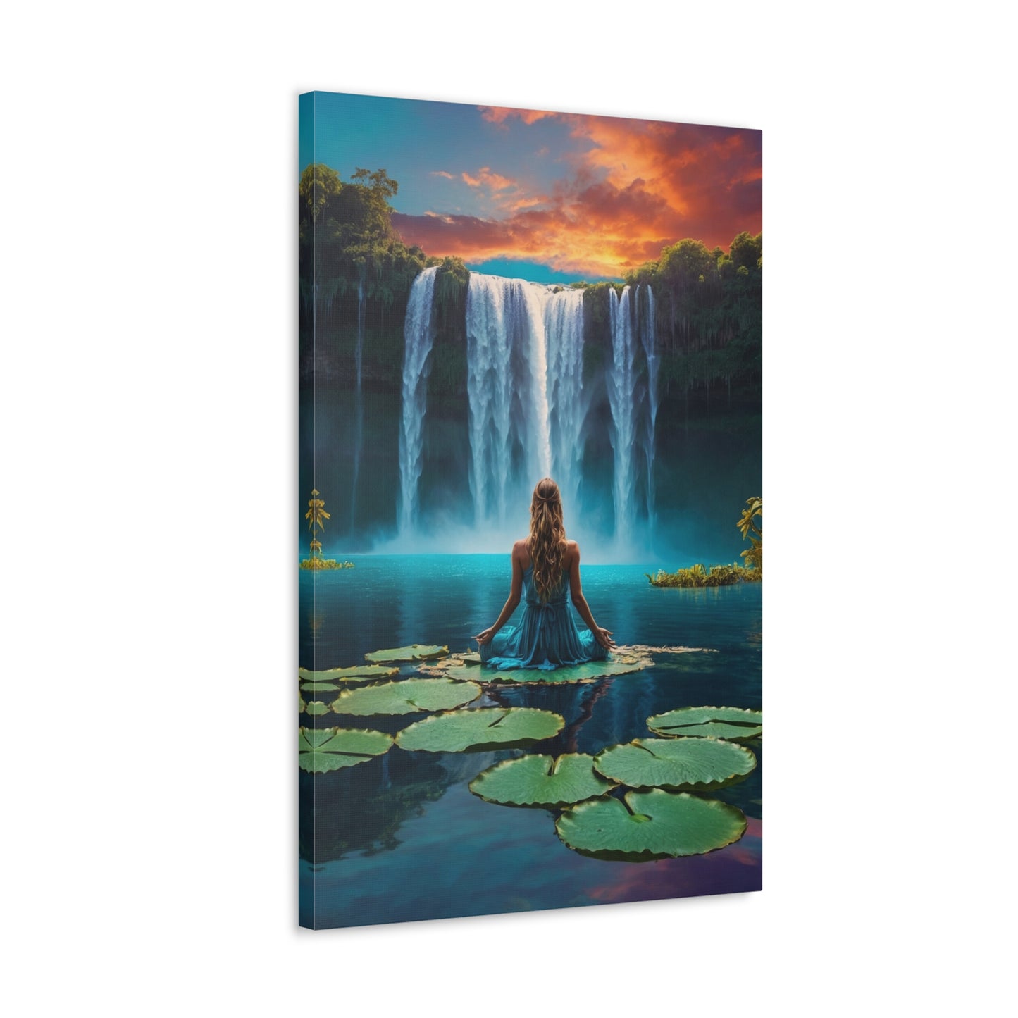 Blissful Lotus Art Canvas Ed. 2