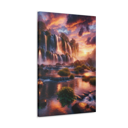 Majestic Waterfalls Art Canvas Ed. 16