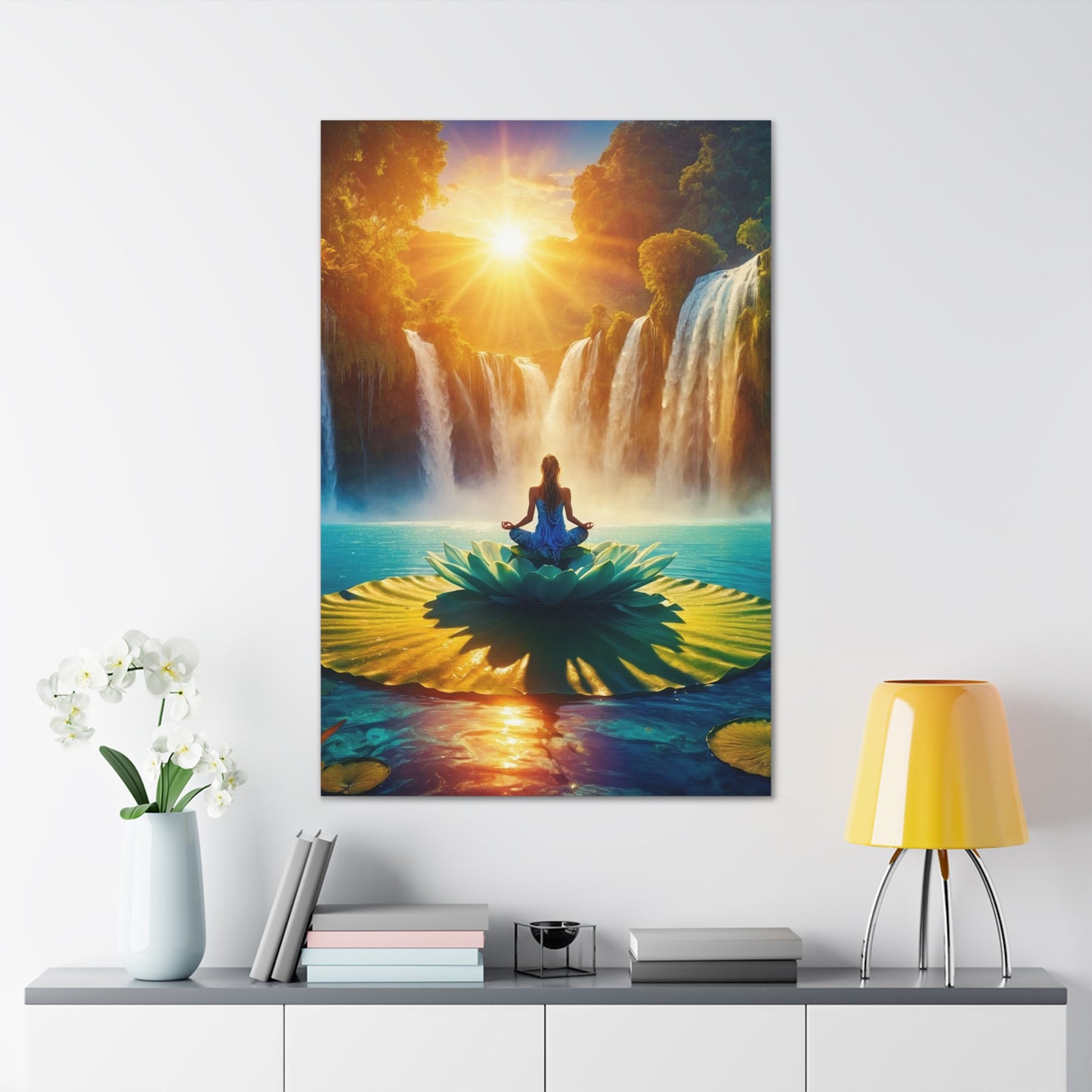 Blissful Lotus Art Canvas Ed. 13