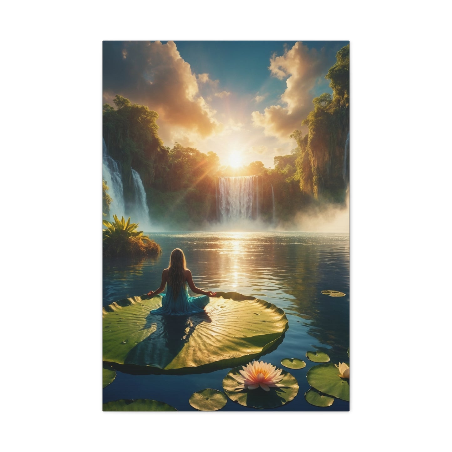 Blissful Lotus Art Canvas Ed. 11