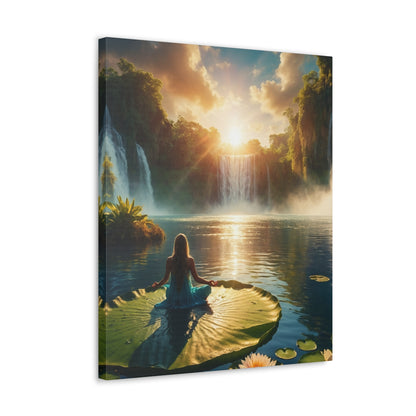 Blissful Lotus Art Canvas Ed. 11