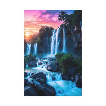 Majestic Waterfalls Art Canvas Ed. 37