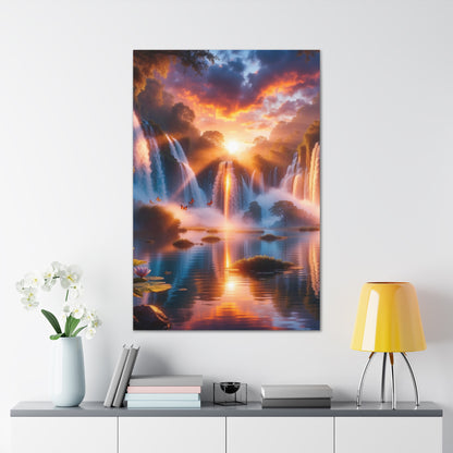 Majestic Waterfalls Art Canvas Ed. 21