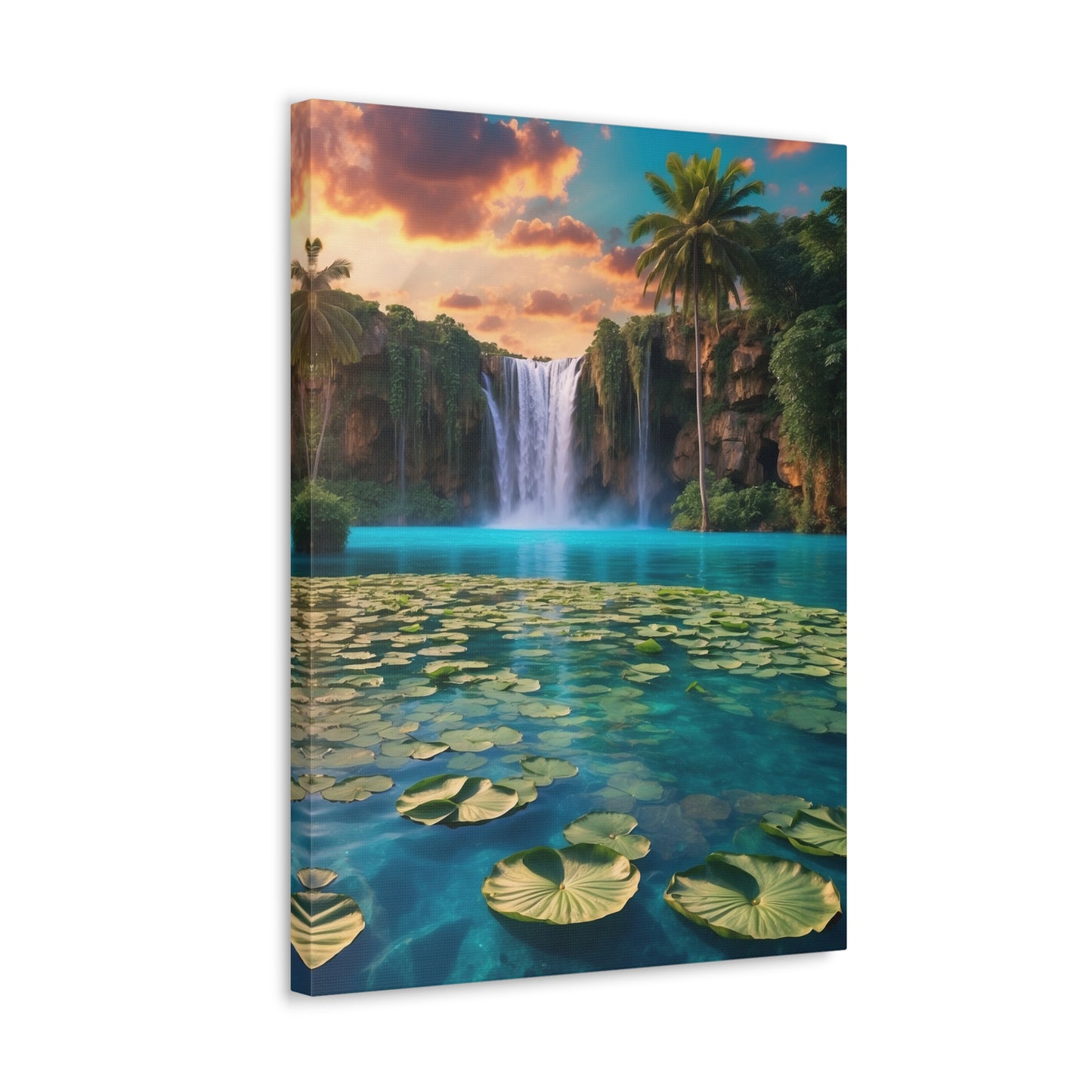 Majestic Waterfalls Art Canvas Ed. 39