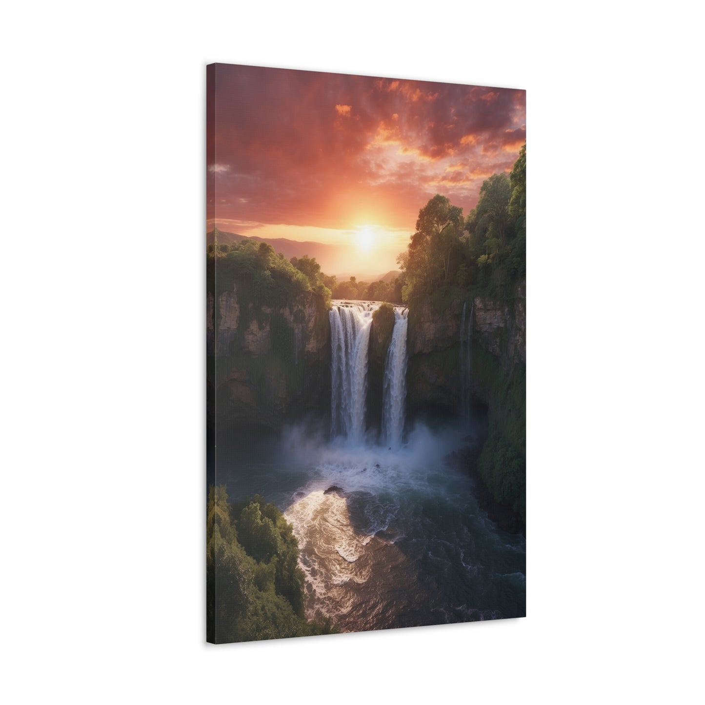 Majestic Waterfalls Art Canvas Ed. 28