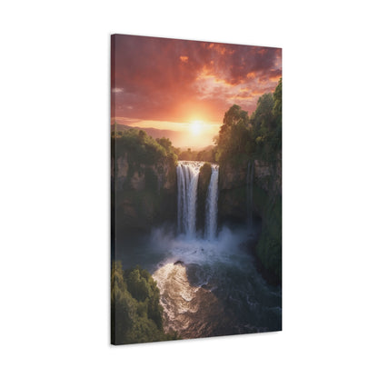 Majestic Waterfalls Art Canvas Ed. 28