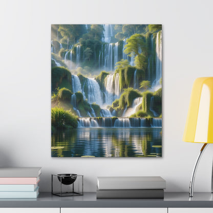 Majestic Waterfalls Art Canvas Ed. 10