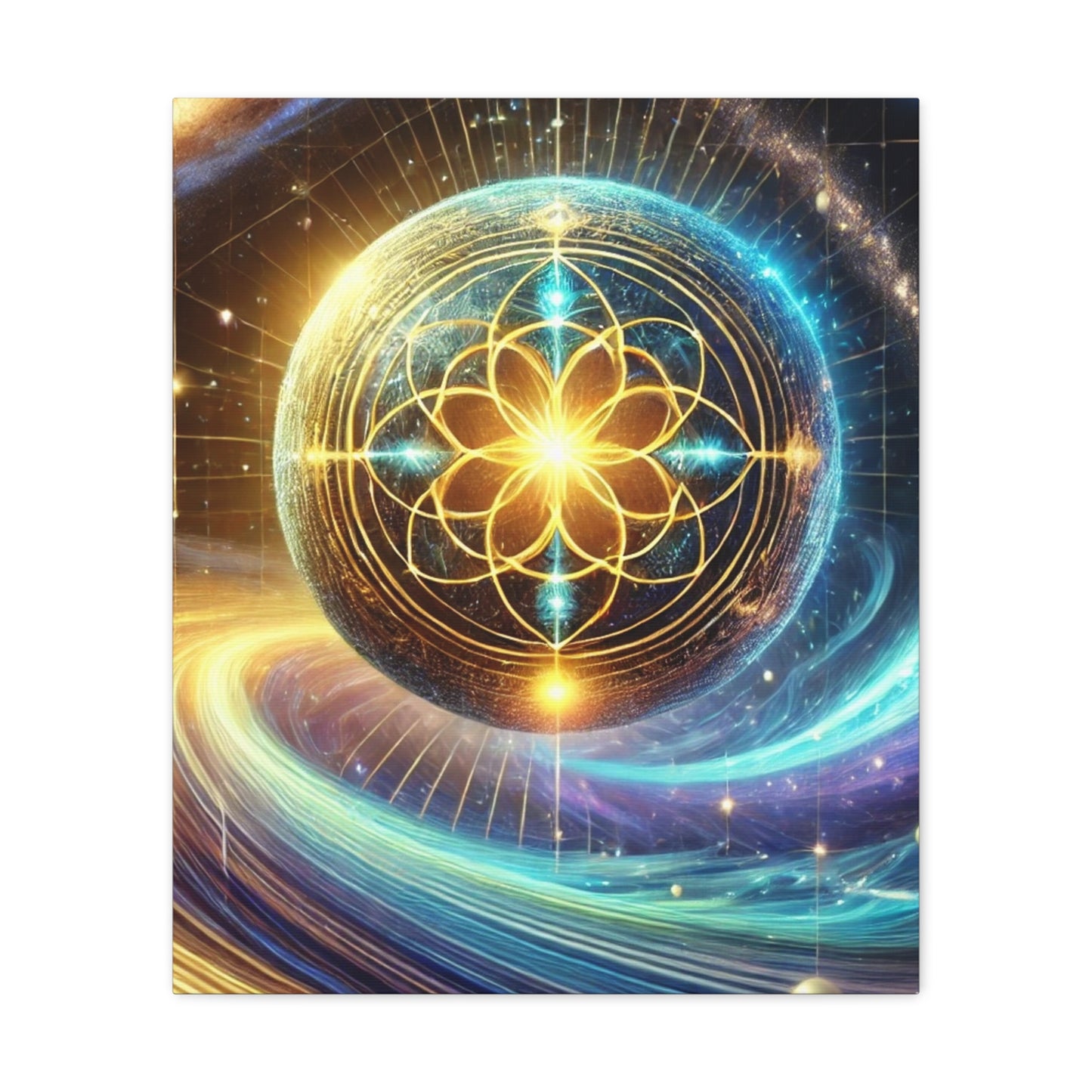 Sacred Geometry Art Canvas Ed. 55