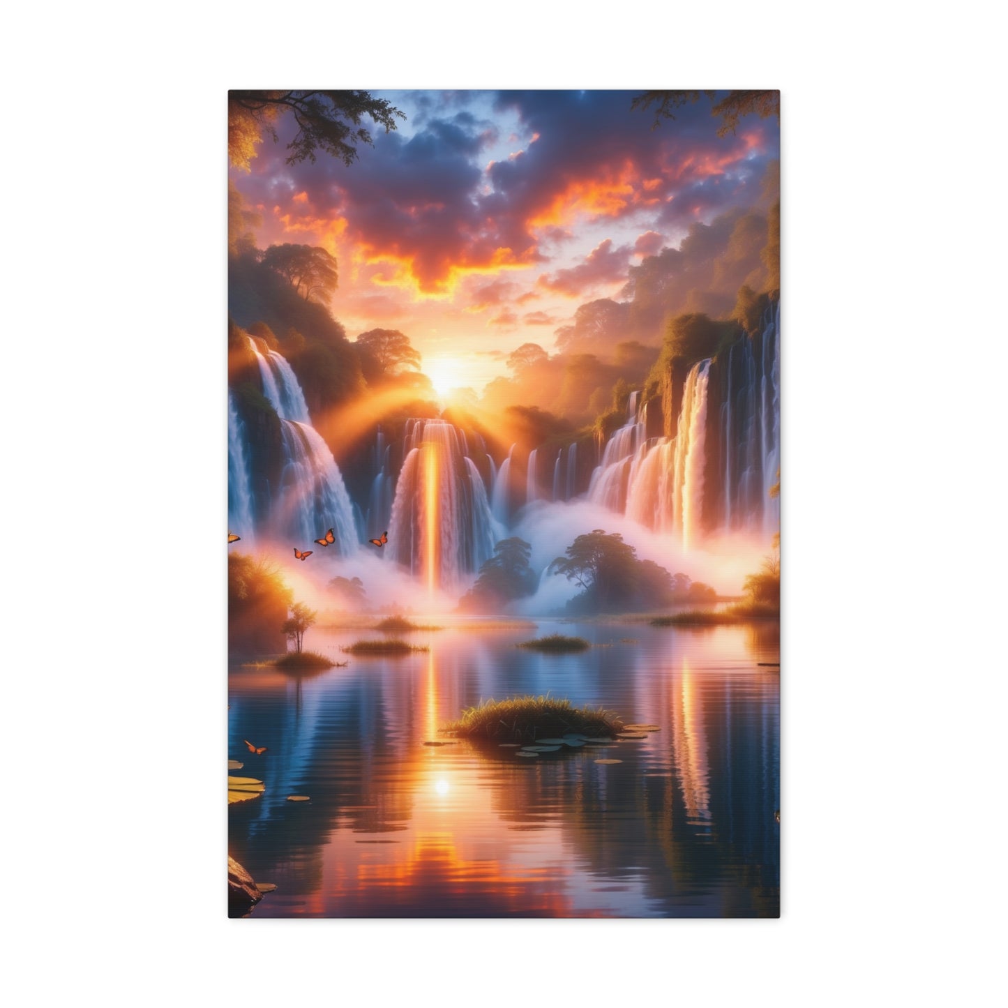 Majestic Waterfalls Art Canvas Ed. 20