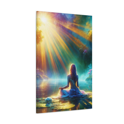 Blissful Lotus Art Canvas Ed. 5