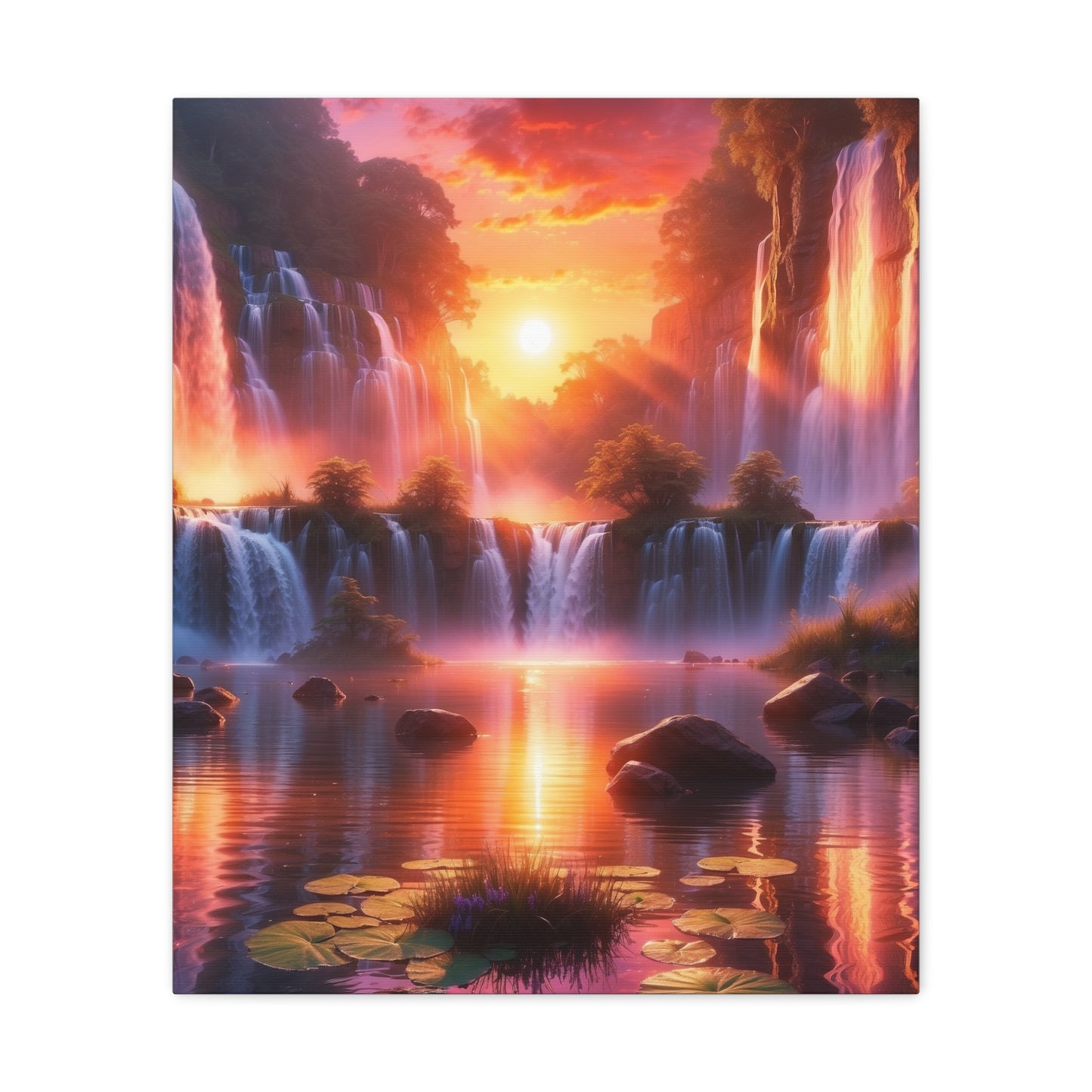 Majestic Waterfalls Art Canvas Ed. 22