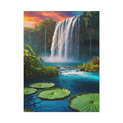 Majestic Waterfalls Art Canvas Ed. 47