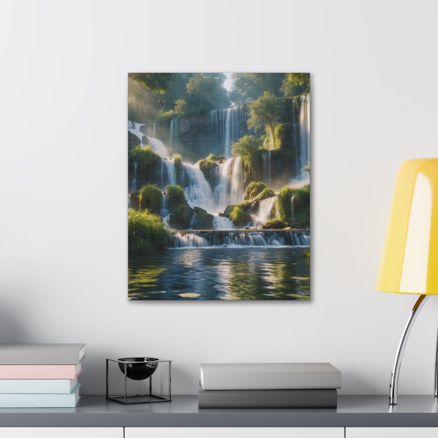 Majestic Waterfalls Art Canvas Ed. 11