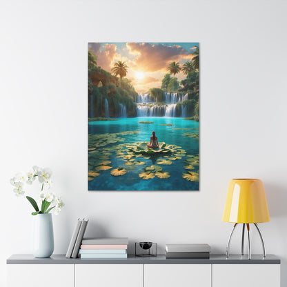 Blissful Lotus Art Canvas Ed. 1