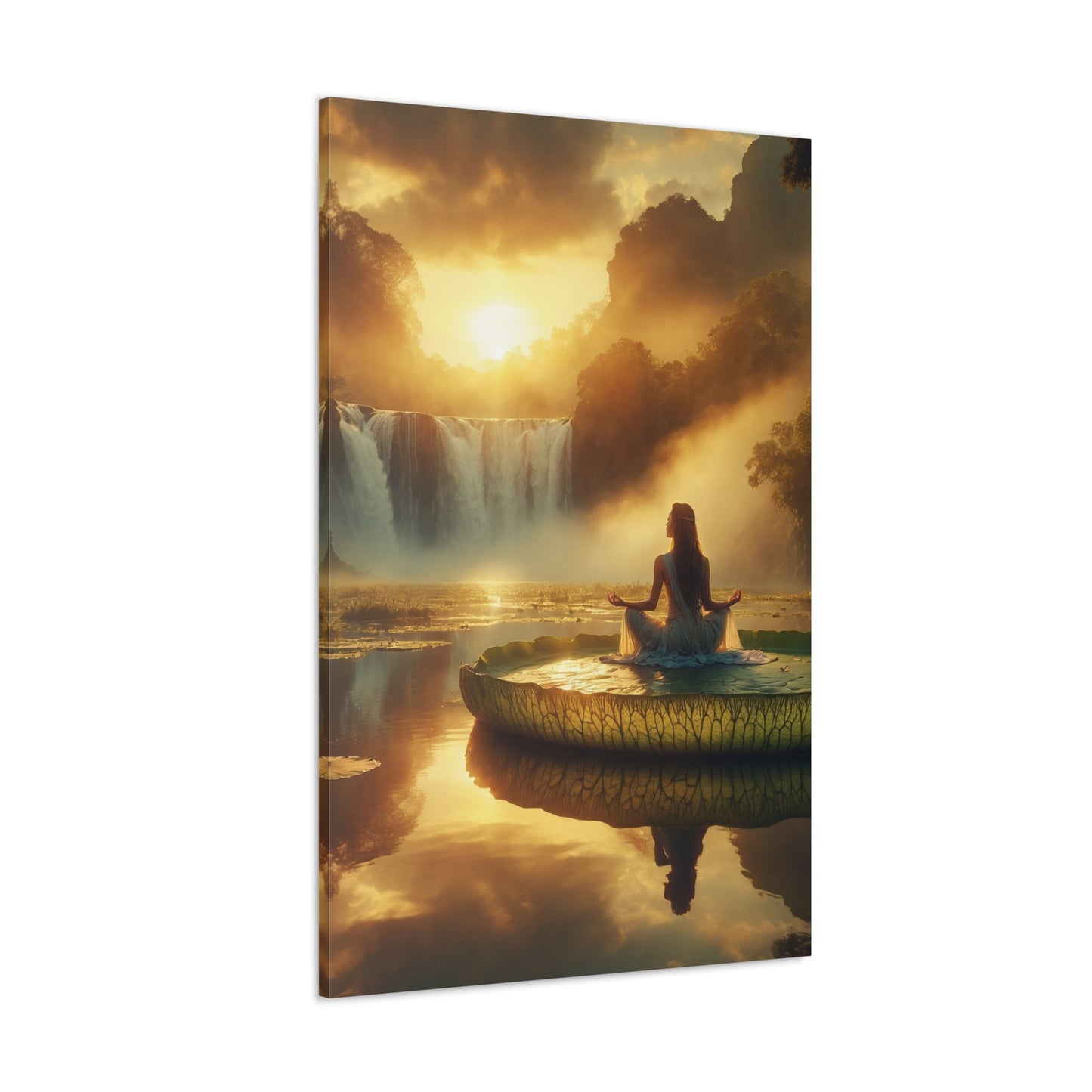 Blissful Lotus Art Canvas Ed. 7