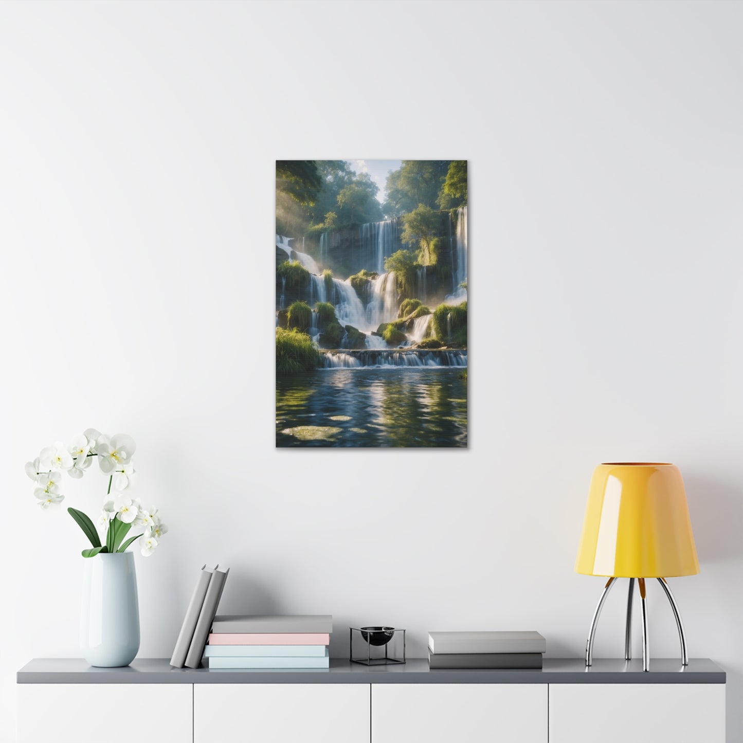 Majestic Waterfalls Art Canvas Ed. 11