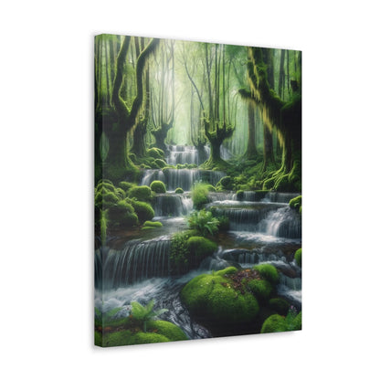 Majestic Waterfalls Art Canvas Ed. 1