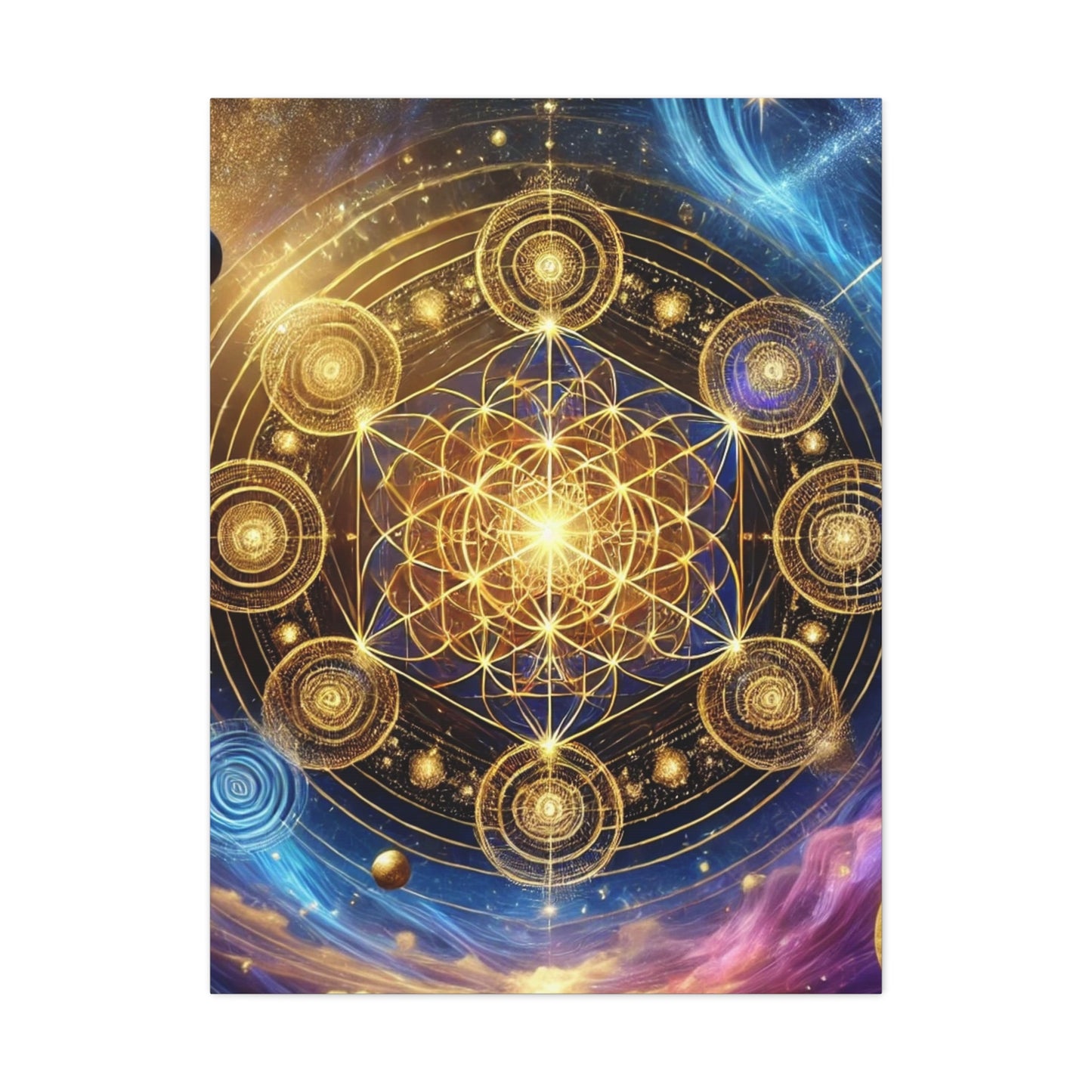 Sacred Geometry Art Canvas Ed. 68