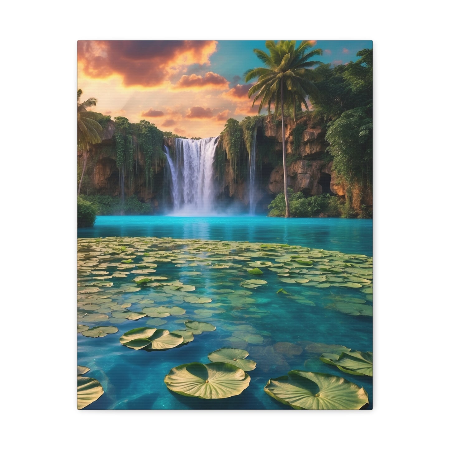 Majestic Waterfalls Art Canvas Ed. 39