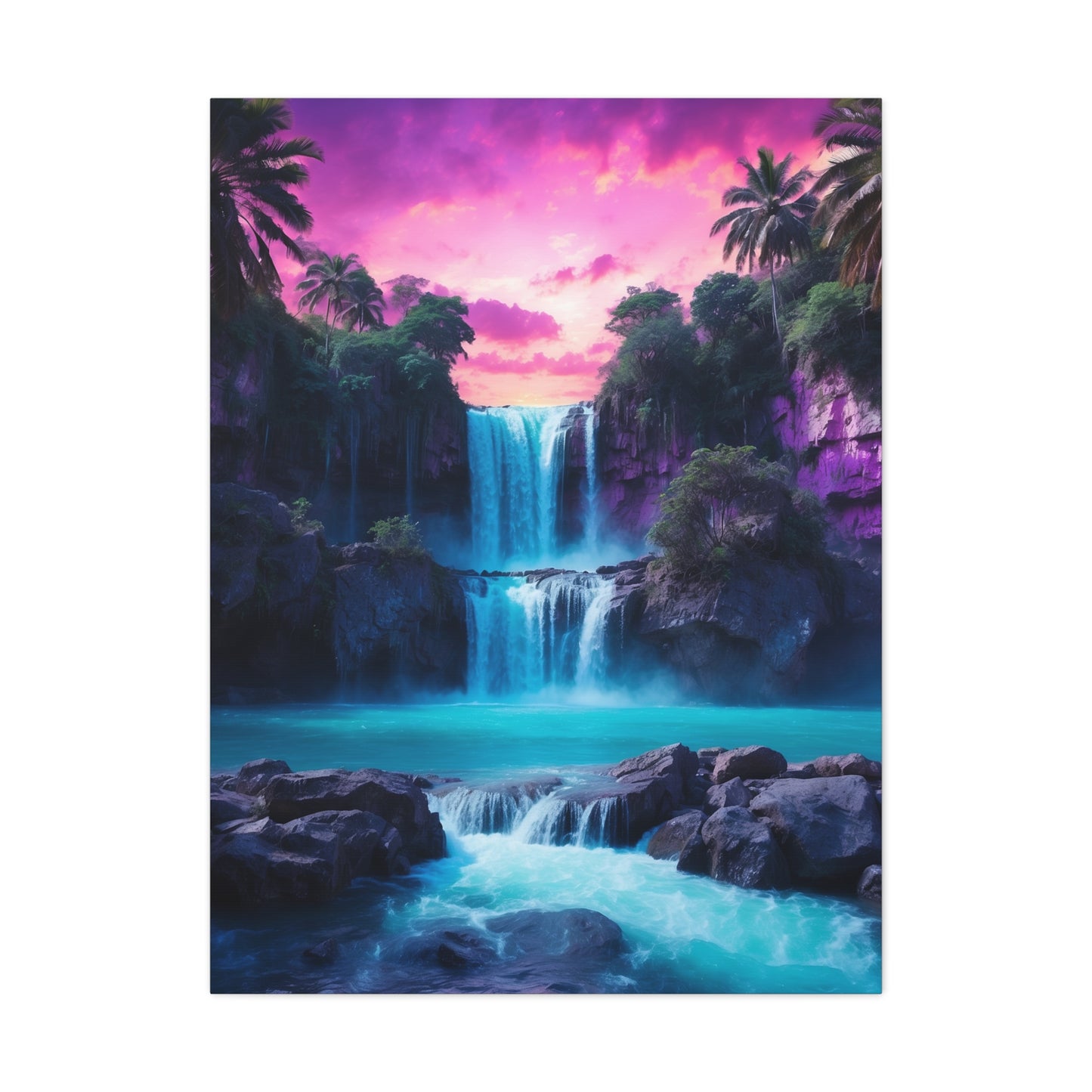 Majestic Waterfalls Art Canvas Ed. 29