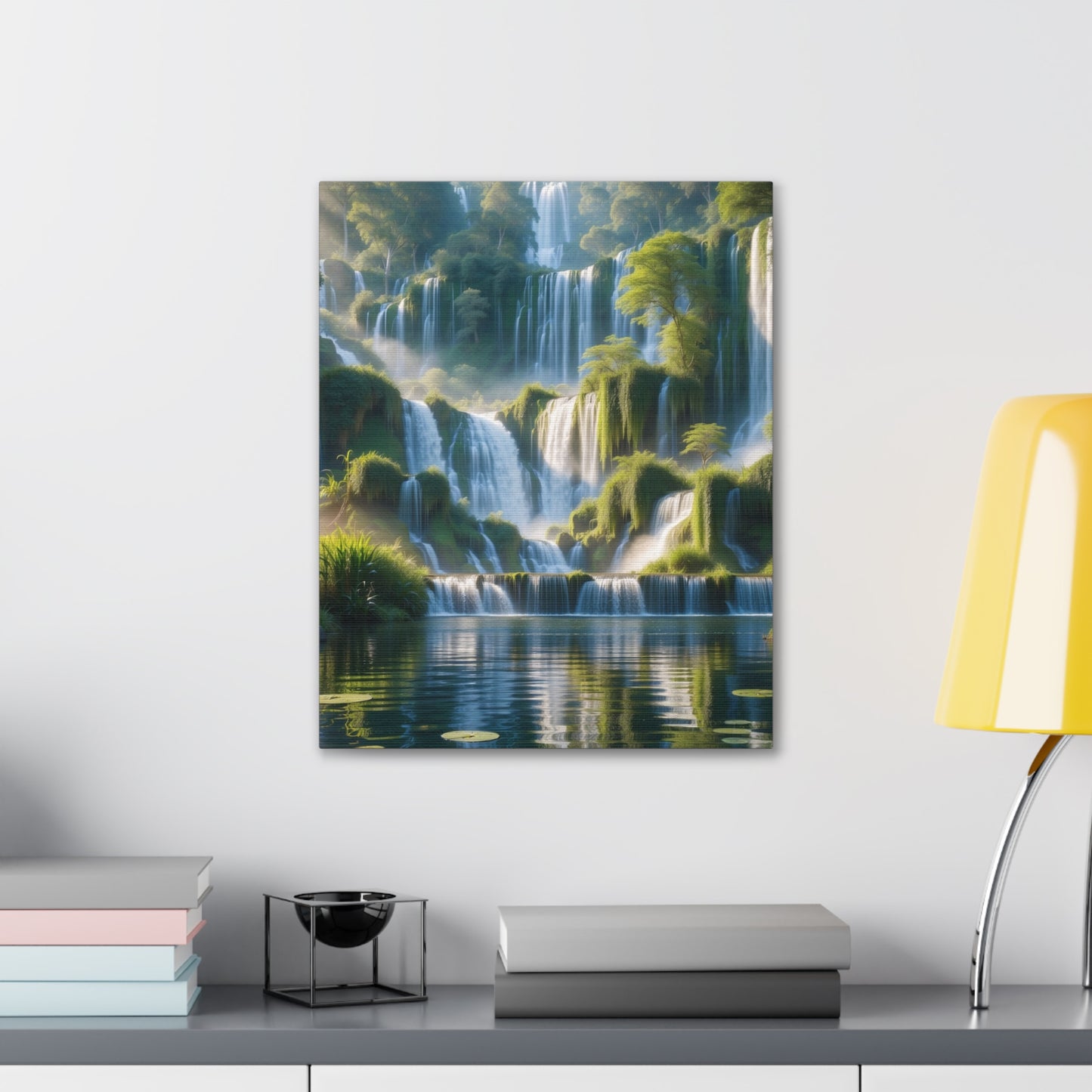 Majestic Waterfalls Art Canvas Ed. 10