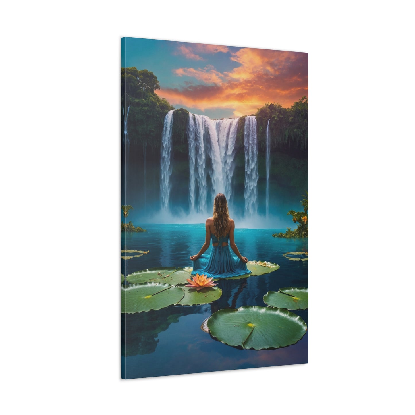 Blissful Lotus Art Canvas Ed. 4