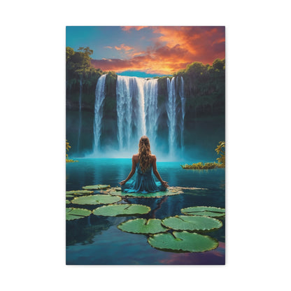 Blissful Lotus Art Canvas Ed. 2