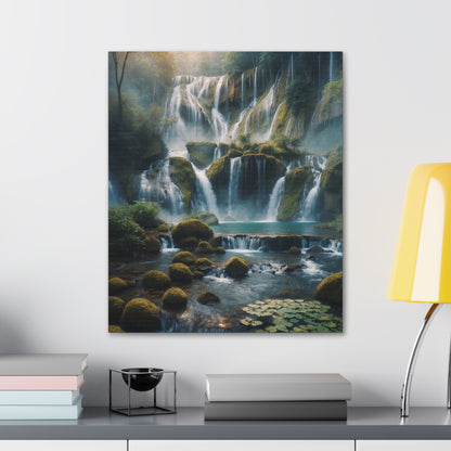 Majestic Waterfalls Art Canvas Ed. 14