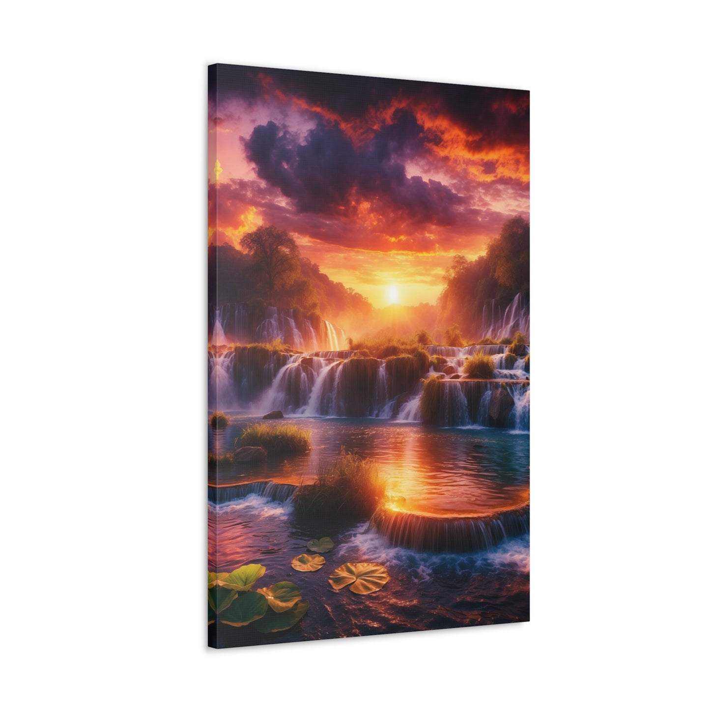 Majestic Waterfalls Art Canvas Ed. 18