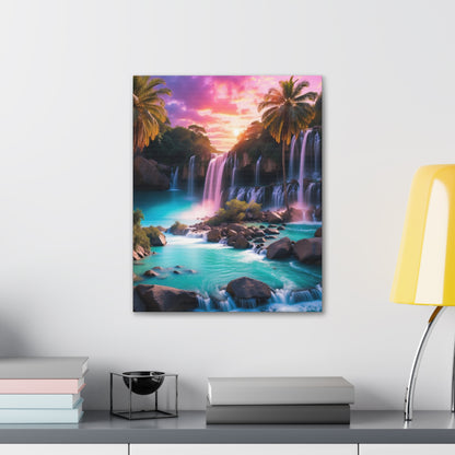 Majestic Waterfalls Art Canvas Ed. 36