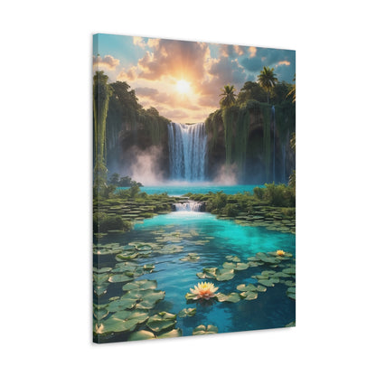 Majestic Waterfalls Art Canvas Ed. 42