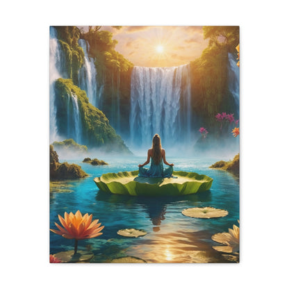 Blissful Lotus Art Canvas Ed. 14