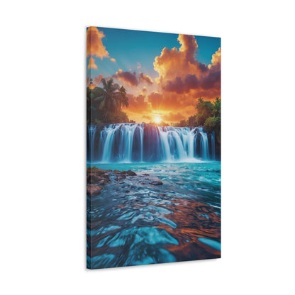 Majestic Waterfalls Art Canvas Ed. 43