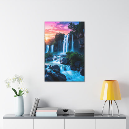 Majestic Waterfalls Art Canvas Ed. 37