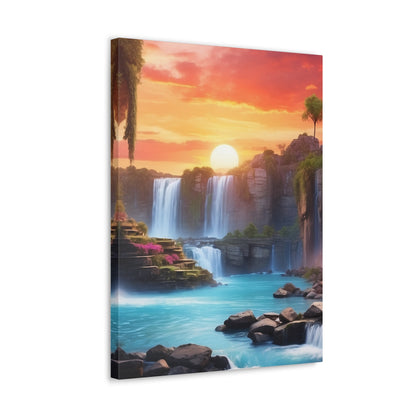 Majestic Waterfalls Art Canvas Ed. 25