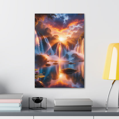 Majestic Waterfalls Art Canvas Ed. 21