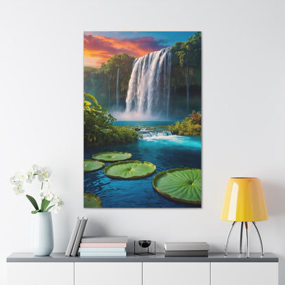 Majestic Waterfalls Art Canvas Ed. 47