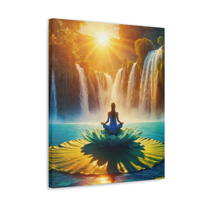 Blissful Lotus Art Canvas Ed. 13