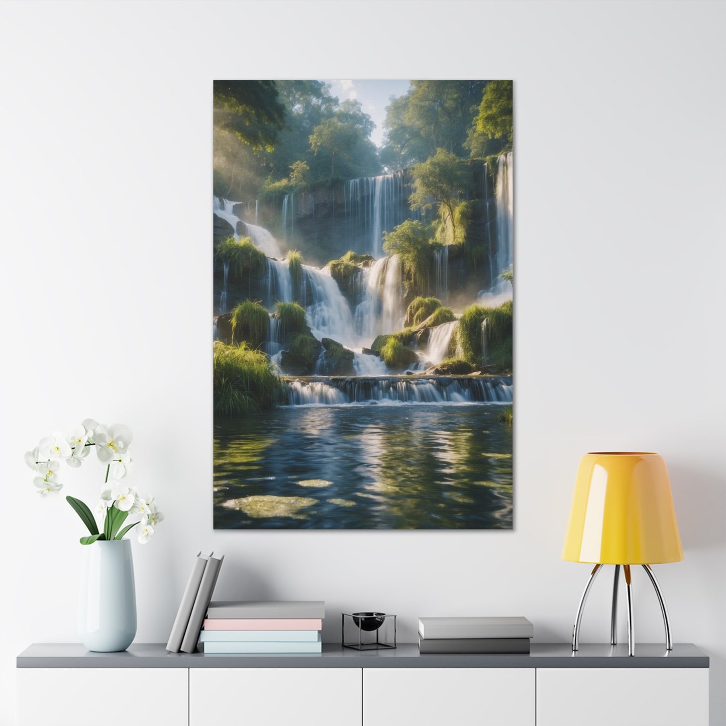 Majestic Waterfalls Art Canvas Ed. 11