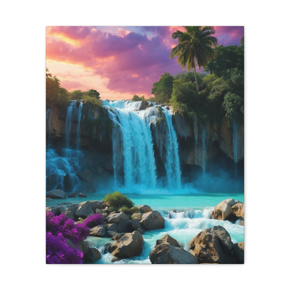 Majestic Waterfalls Art Canvas Ed. 34