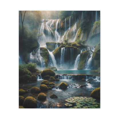 Majestic Waterfalls Art Canvas Ed. 14