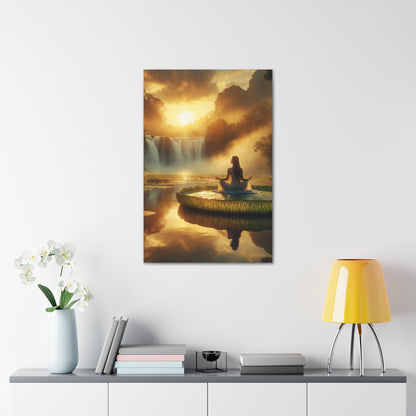 Blissful Lotus Art Canvas Ed. 7