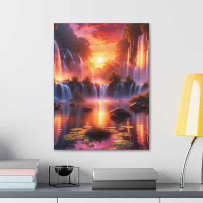 Majestic Waterfalls Art Canvas Ed. 22