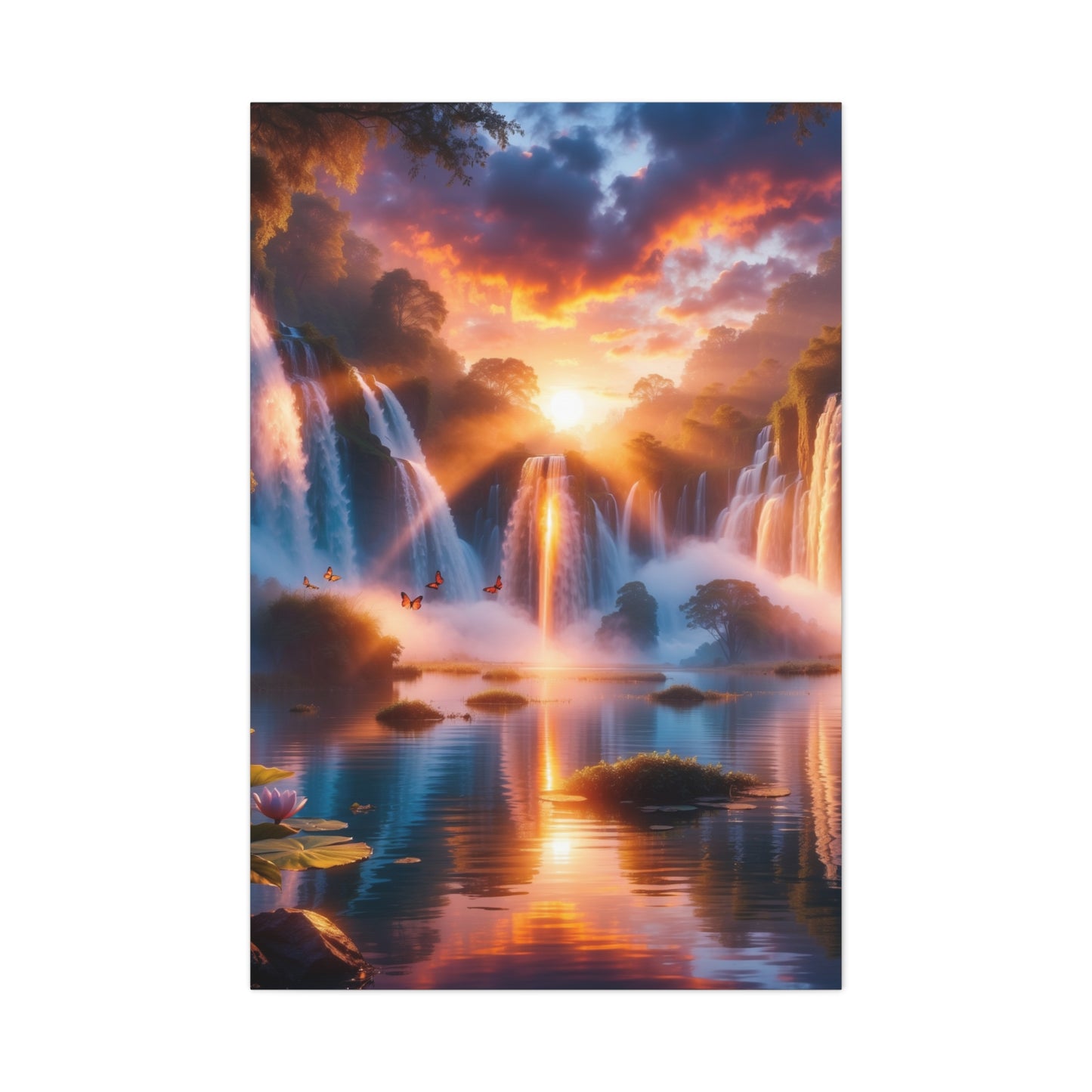 Majestic Waterfalls Art Canvas Ed. 21