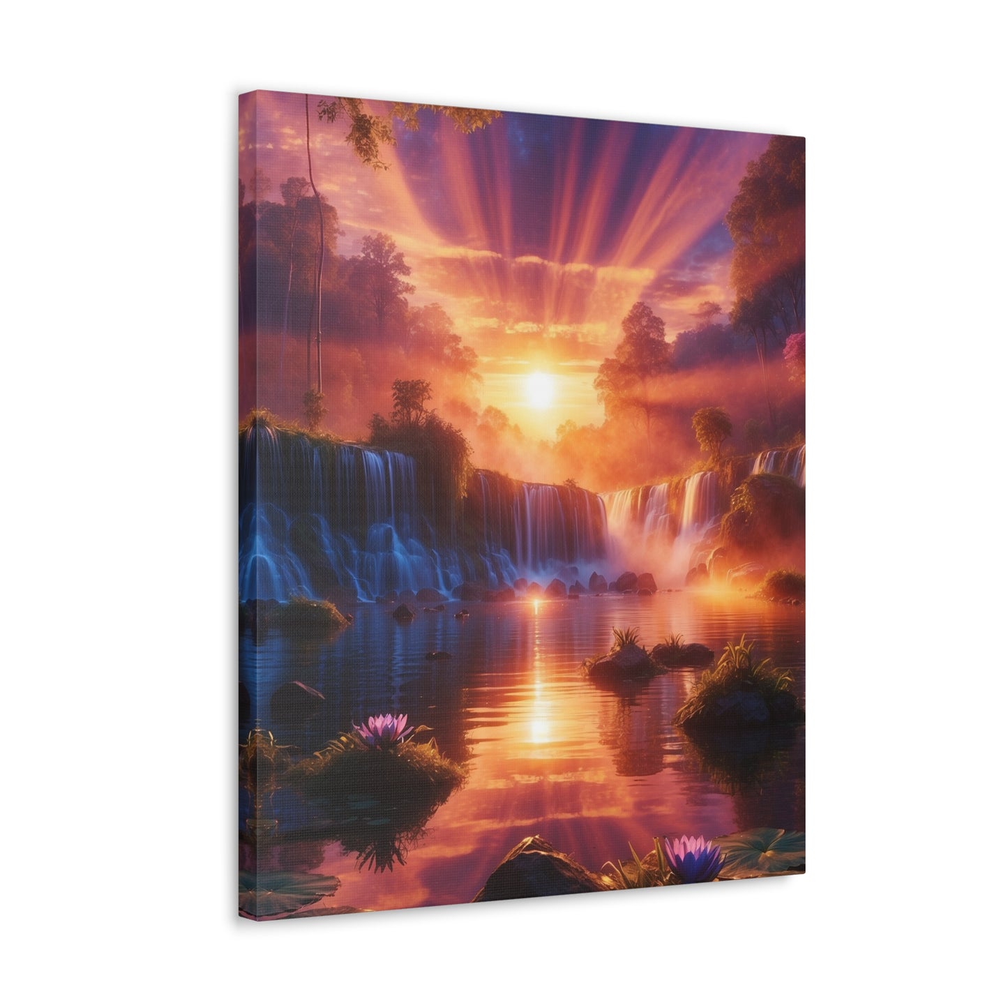 Majestic Waterfalls Art Canvas Ed. 23