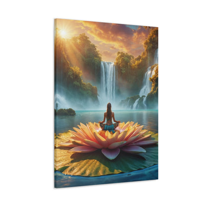 Blissful Lotus Art Canvas Ed. 10